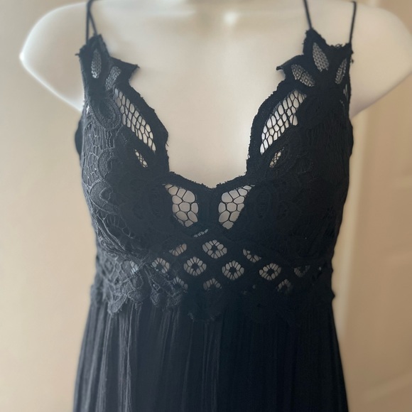 Free People Adella Dress Maxi Black XS - Picture 5 of 6